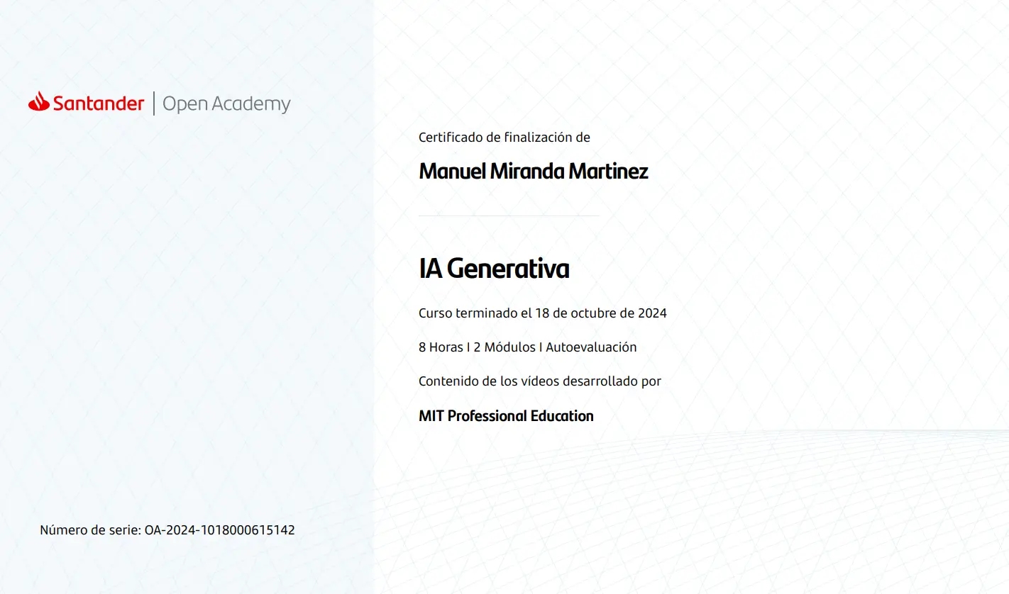 Generative AI Certificate